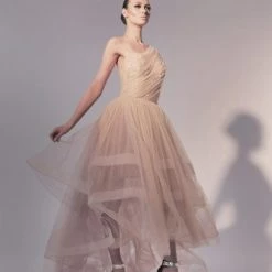 Dresses Nicole Bakti Tulle High Low Gown
