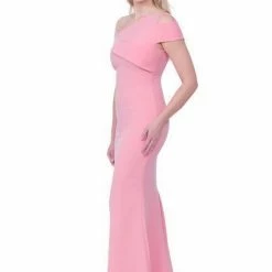 Dresses Posh Couture Assymetric Cold Shoulder Dress