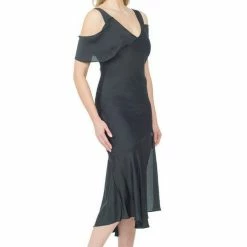 Posh Couture Midi Ruffle Skirt Dress The 9-5 Shop