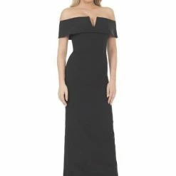 Posh Couture Off The Shoulder Evening Gown