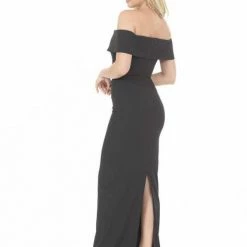 Posh Couture Off The Shoulder Evening Gown