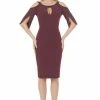 Dresses Posh Couture Open Shoulder Cocktail Dress