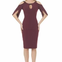 Dresses Posh Couture Open Shoulder Cocktail Dress