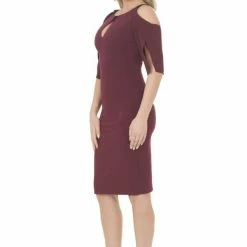 Dresses Posh Couture Open Shoulder Cocktail Dress