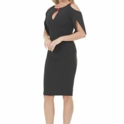 Dresses Posh Couture Open Shoulder Cocktail Dress