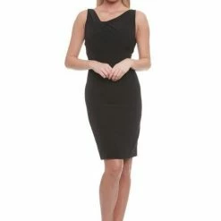Posh Couture Ruched Neck Cocktail Dress The 9-5 Shop