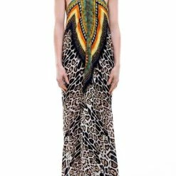 Shahida Parides Cheetah Print Maxi Dress Dresses