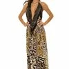 Shahida Parides Leopard Print Dress Maxi 3 Way Dress Dresses