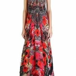 Shahida Parides Poppy Red Print Infinity Dress Dresses