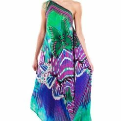 Shahida Parides Purple Butterfly Print Maxi Dress