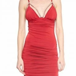 Vie Sauvage Liz Crystal Bra Trim Dress