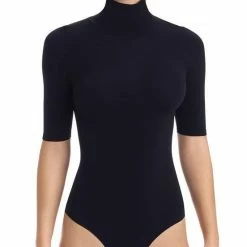 Commando Ballet Short Sleeve Turtleneck Bodysuit Influencer Style