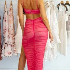 Stylist Picks Jessica Bara Antonia Two Piece Hot Pink Set