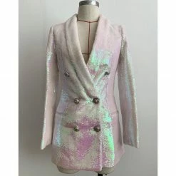 Influencer Style Jessica Bara Steve Sequin Oversized Blazer Dress