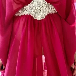 Influencer Style Ela Kaftans Embellished Long Kaftan