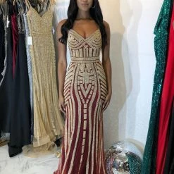 Colors Dress Glow Embellished Dress