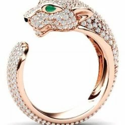 The Event Shop Jessica Bara Karter Rhinestone Panther Ring