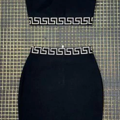 Jessica Bara Acadia Bandage Tube Top And Skirt Two Piece Set