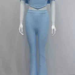 Jessica Bara Rozina Bandage Corset Top And Pants Two Piece Set