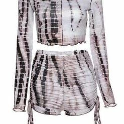 Jessica Bara Kate Tie Dye Top And Short Two Piece Set