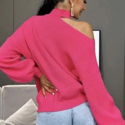 Jessica Bara Kamila Off The Shoulder Long Sleeve Sweater Reve Doll Essentials