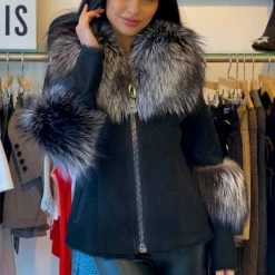 Luigi Long Sleeve Fur Jacket