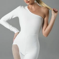 Jessica Bara Isador One Shoulder Crystal Jumpsuit The Event Shop