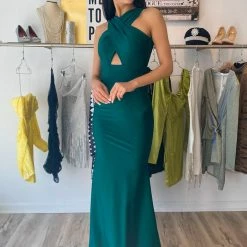 Atria Cut-Out Backless Bodycon Gown The Event Shop