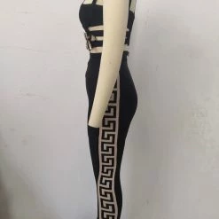 Jessica Bara Ryder Buckle Top And Pant Two Piece Set Tops