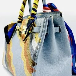 Accessories Anca Barbu Handpainted Geode Handbag