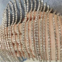 Summer Lovin' Jessica Bara Aleah High Waisted Rhinestone Denim Shorts