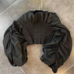 Jessica Bara Dennis Off The Shoulder Puff Sleeve Top