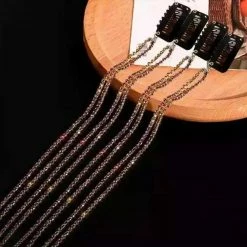 Birthday Suit Jessica Bara Tati Rhinestone Tassel Fringe Hair Clips