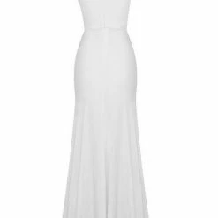 Jessica Bara Jessica Bata Giovanna Cut Out Ruched Maxi Dress Influencer Style