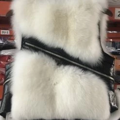 Reve Doll Essentials Jessica Bara Toby Leather & Fur Zipper Vest