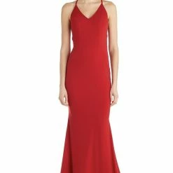 Jessica Bara Brennah Backless Ruched Gown