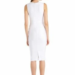 Reve Doll Essentials Jessica Bara Reese Draped Bodycon Midi Dress