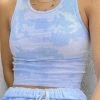 Jessica Bara Vivi Tie Dye Cropped Tank Top Reve Doll Essentials
