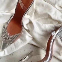 Shoes Jessica Bara Brenda Butterfly Clear Heels