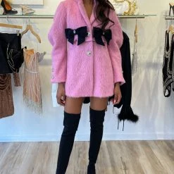 Jessica Bara Addie Silver Button Bow Jacket