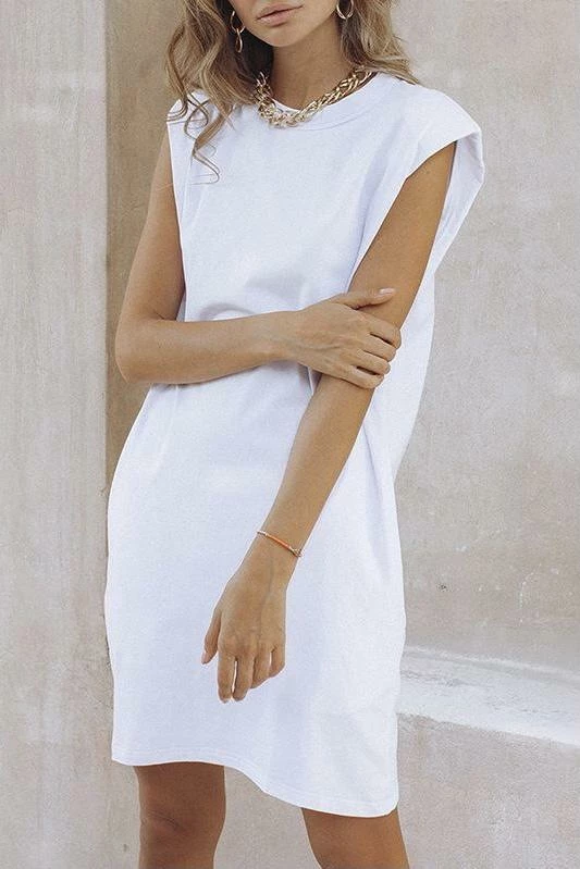 Jessica Bara Nora Sleeveless T Shirt Mini Dress