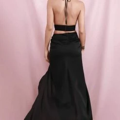 Influencer Style Jessica Bara Jill V Neck Cut Out Maxi Dress