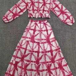 Summer Lovin' Jessica Bara Maura Long Sleeve Top And Maxi Skirt Two Piece Set