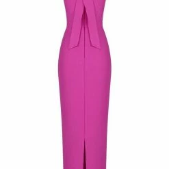 Jessica Bara Collete Bandage Choker Maxi Dress