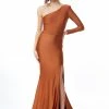 Dresses Atria One Shoulder Leg Slit Gown
