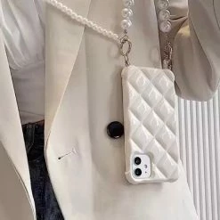 Reve Doll Essentials Jessica Bara Peyton Quilted Pearl Crossbody Phone Case