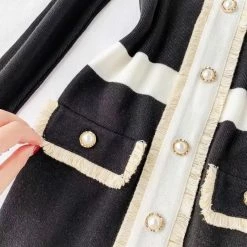 Jessica Bara Reyna Long Sleeve Knit Midi Dress Reve Doll Essentials