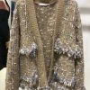 Jessica Bara Rebecca Multi-Colored Knit Cardigan