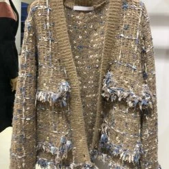 Jessica Bara Rebecca Multi-Colored Knit Cardigan