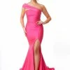Dresses Atria One Shoulder Strap Leg Slit Gown